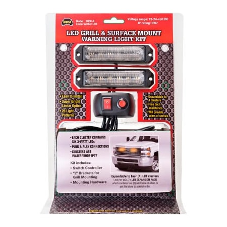 Wolo Wolo LED Grill And Surface Mount LED Light Kit, Amber - 8000-A 8000-A